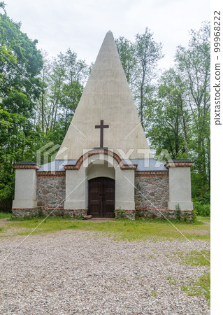 The tomb of the barons von Fahrenheid known as Rapa Pyramid in Poland. The tomb of the barons von Fahrenheid known as Rapa Pyramid in Poland. 99968222