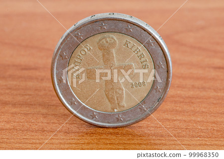 Cyprus 2 euros with Idol of Pomos. Cyprus 2 euros with Idol of Pomos. 99968350