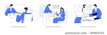 Company documentation abstract concept vector illustrations. 99968385