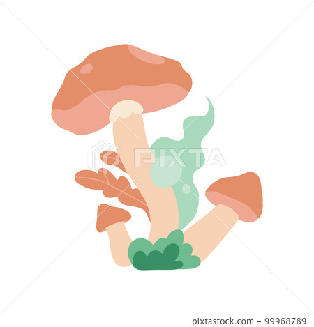 Psychedelic mushrooms icon. Botany, flora and plants. Graphic element for printing on fabric. Retro and old style, fantasy and imagination, magic concept. Hand drawn flat vector illustration Psychedelic mushrooms icon. Botany, flora and plants. Graphic element for printing on fabric. Retro and old style, fantasy and imagination, magic concept. Hand drawn flat vector illustration 99968789