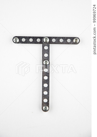 Letter T from the English alphabet of Children's metal designer kit 99969724