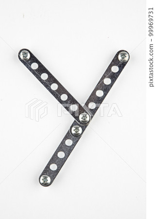 Letter Y from the English alphabet of Children's metal designer kit 99969731