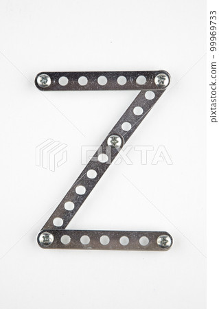 Letter Z from the English alphabet of Children's metal designer kit Letter Z from the English alphabet of Children's metal designer kit 99969733