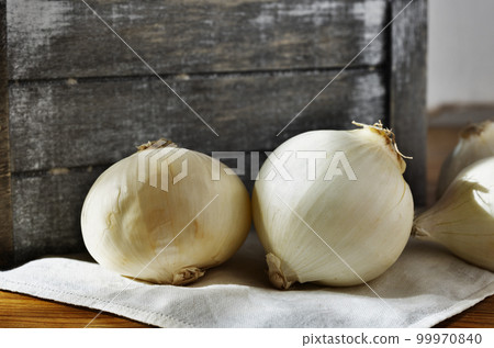 White onions studio shot 99970840