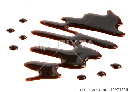 Balsamic vinegar isolated on white background with full depth of field. 99971556