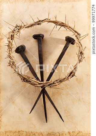 Catholic still life of five loaves of bread and two fish Catholic still life of five loaves of bread and two fish 99971774