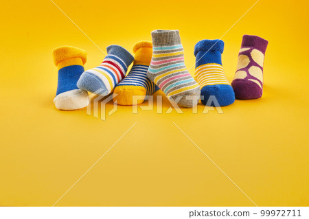 World Down syndrome day background. Rock you socks day. 99972711