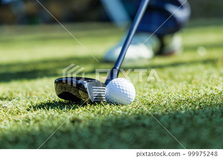 Golf course image with beautiful green grass 99975248
