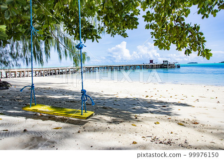 帕勞共和國鯉魚島鞦韆和碼頭,藍海白沙灘度假勝地 帕勞共和國鯉魚島鞦韆和碼頭,藍海白沙灘度假勝地 99976150
