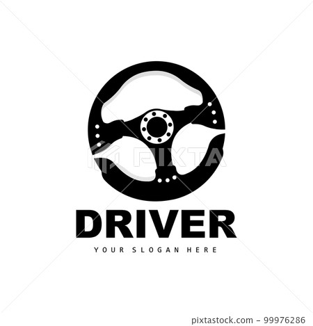 Car Steering Wheel Logo Template Vector Design Element Vintage Style For  Label Or Badge Retro Illustration. Steering Wheel Silhouette. Royalty Free  SVG, Cliparts, Vectors, and Stock Illustration. Image 87885434.