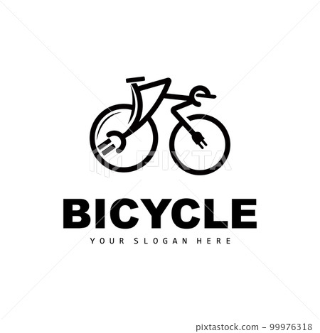 Electric Bicycle Logo, Vehicle Design, Sport Bike Vector, Bike Template Icon Illustration 99976318