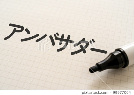 A notebook and marker that says Ambassador A notebook and marker that says Ambassador 99977004