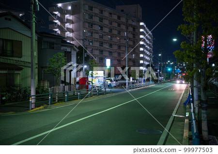 Night road material image 99977503