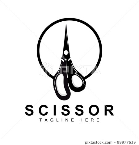 Scissors Logo Design, Barbershop Shaver Vector, Babershop Scissors Brand Illustration Scissors Logo Design, Barbershop Shaver Vector, Babershop Scissors Brand Illustration 99977639
