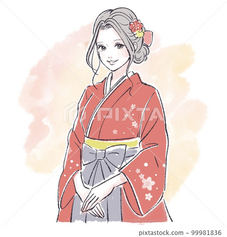 女性插畫素材 99981836