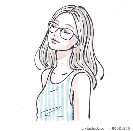 女性插畫素材 女性插畫素材 99981869