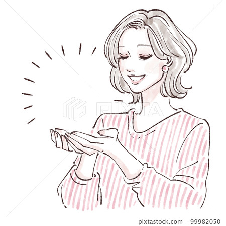 女性插畫素材 99982050