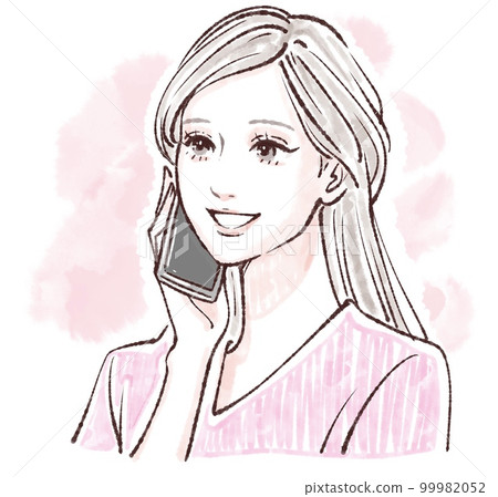女性插畫素材 99982052