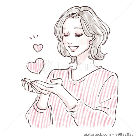女性插畫素材 99982053