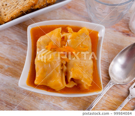 Portion of russian cabbage rolls Portion of russian cabbage rolls 99984084