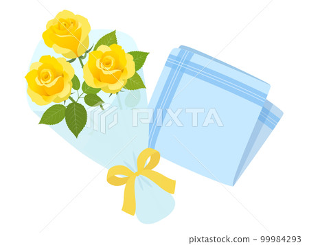 父親節禮物_玫瑰花束和手帕 父親節禮物_玫瑰花束和手帕 99984293