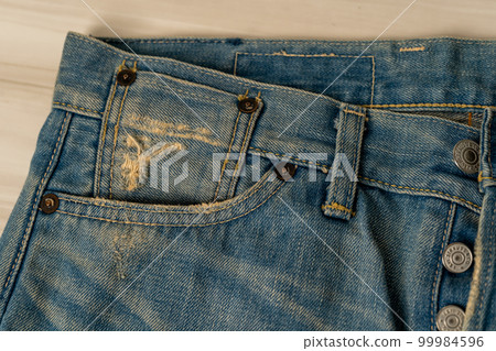 Levi's501xx 復古 1955 再版低腰定製表袋 99984596
