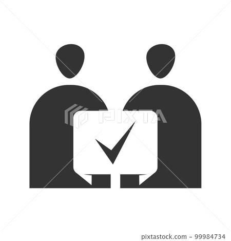 Deal people logo template Icon Illustration Brand Identity.Isolated and flat illustration. Vector graphic Deal people logo template Icon Illustration Brand Identity.Isolated and flat illustration. Vector graphic 99984734