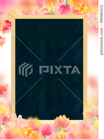 Mother's Day background material carnation frame 99986422