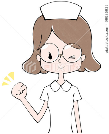 Illustration of a nurse (female) 99986935