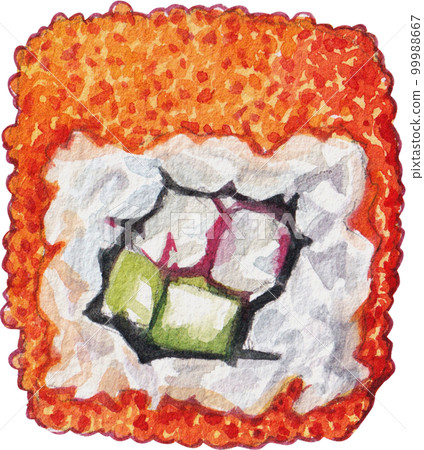 Sushi sasemi Japanese food watercolor png element Sushi sasemi Japanese food watercolor png element 99988667