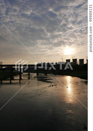 sky with evening scenery 99989131