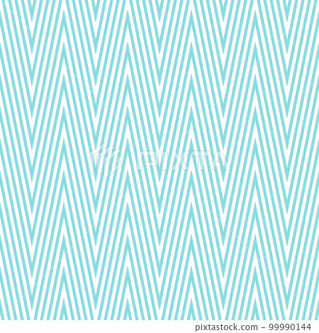 Light blue zigzag seamless pattern. Chevron fabric texture. Abstract zig zag background. Repeating vector wallpaper. 99990144