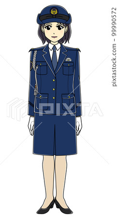 微笑的女警官(全身) 微笑的女警官(全身) 99990572