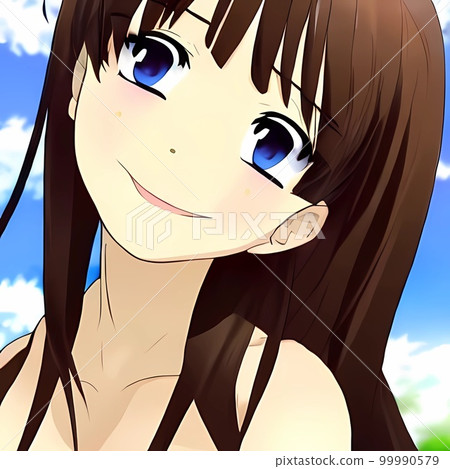 AI創作，可愛，美少女，微笑 99990579