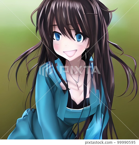 AI創作，可愛，美少女，微笑 99990595