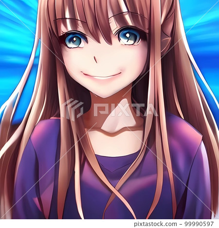 AI創作，可愛，美少女，微笑 99990597