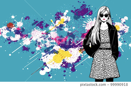 女性插畫素材 99990918