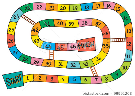 Simple board game template for children Simple board game template for children 99991208