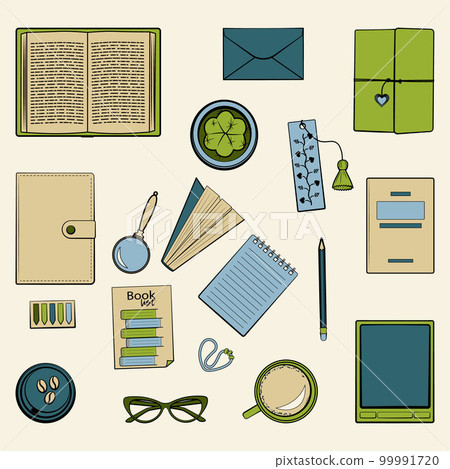 Books Set Top view color 99991720