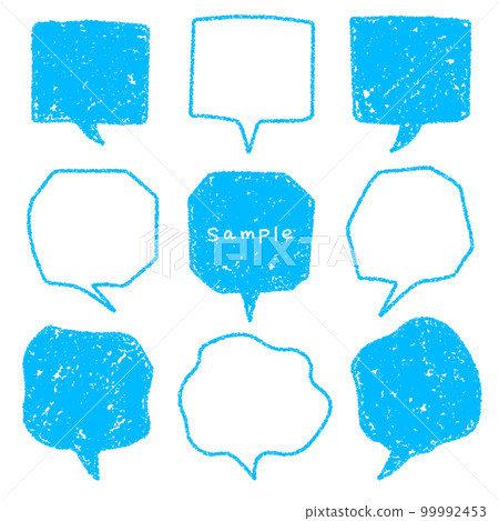 Crayon material hand-drawn balloon set 99992453