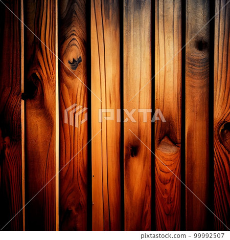 Wood deck surface abstract background. Decorative timber planks closeup, detailed wooden texture. Natural polished brown wood material abstract pattern. Wood deck surface abstract background. Decorative timber planks closeup, detailed wooden texture. Natural polished brown wood material abstract pattern. 99992507