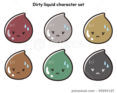 煩惱臉滴角色集（水分、血、泥水等） 99994185