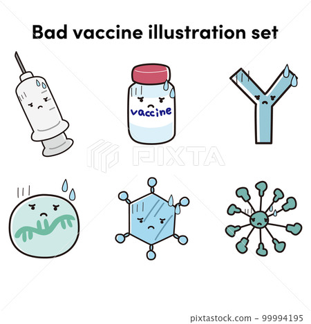 表情有問題的疫苗圖像字符集(注射器、抗體、藥物) 表情有問題的疫苗圖像字符集(注射器、抗體、藥物) 99994195