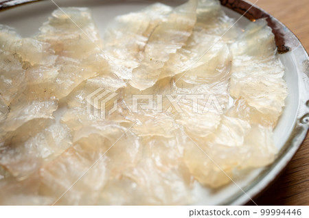 Natural flounder wrapped in kombu seaweed Natural flounder wrapped in kombu seaweed 99994446