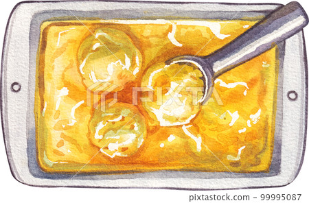 Mango watercolor png element 99995087