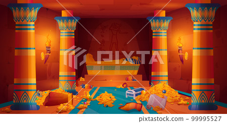 Ancient egyptian temple cartoon game background 99995527