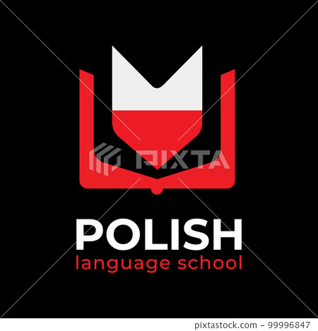 Vector logo of the Polish language school Vector logo of the Polish language school 99996847