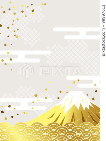 Normal version Gold Fuji, sea and cloud sum background vertical Normal version Gold Fuji, sea and cloud sum background vertical 99997013