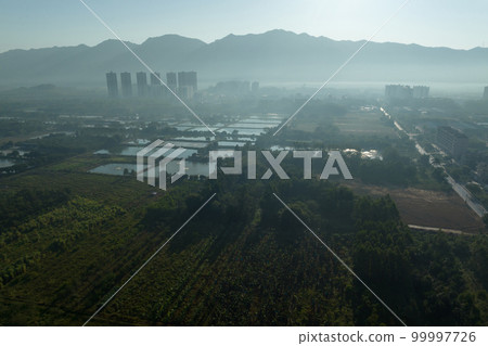 Aerial view of rural landscape in guangdong province,China 99997726