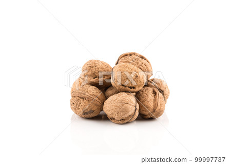 Walnut nut on white 99997787